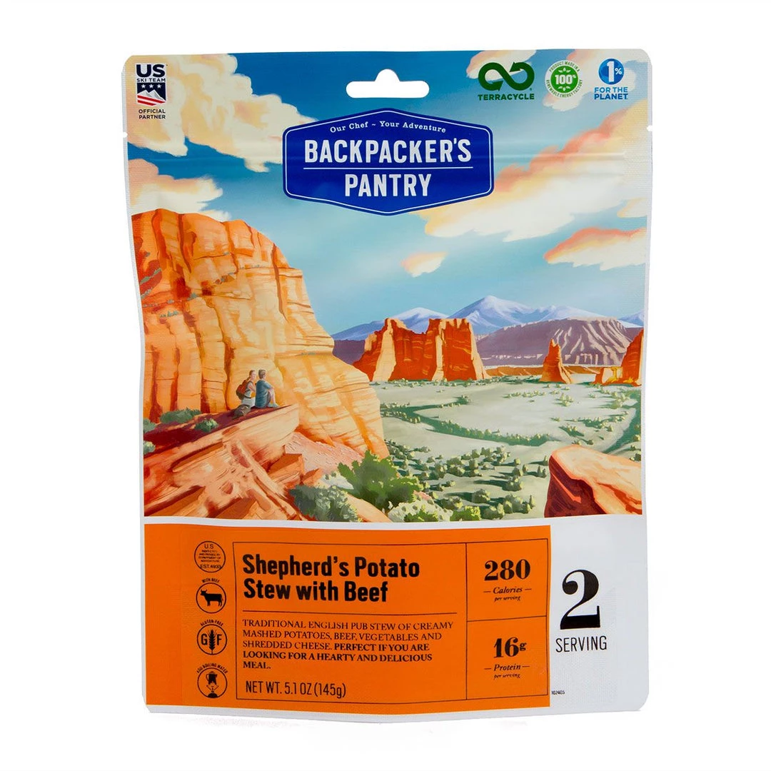 Second Gear WNC Camp Backpacker's Pantry Shepherd's Potato Stew W/Beef, 2 Servings