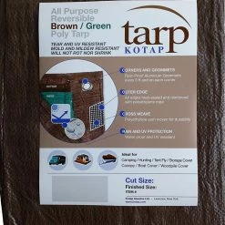 Second Gear WNC Camp Kotap Reversible Brown/Green Poly Tarp 8'X10'