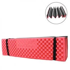 Second Gear WNC Ace Camp Accordion Full Length Sleeping Pad, Red
