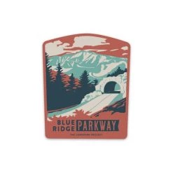 Second Gear WNC The Landmark Project Vinyl Sticker, Blue Ridge Parkway