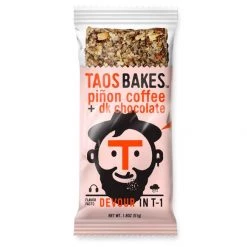 Second Gear WNC Taos Bakes Bar, Piñon Coffee & Dark Chocolate