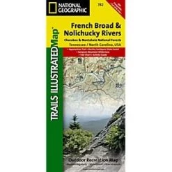 Second Gear WNC National Geographic Map - French Broad & Nolichucky Rivers #782