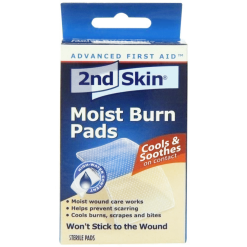 Second Gear WNC 2nd Skin Moist Burn Pads, 4ct 2"x 3" Hike