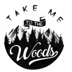 Second Gear WNC Sticker Art Take Me To The Woods More