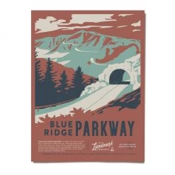 Second Gear WNC Landmark Blue Ridge Parkway Poster (18"x24") More