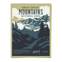 Second Gear WNC More Landmark Smoky Mountains Poster (18"x24")