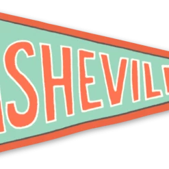 Second Gear WNC Asheville Pennant Sticker More