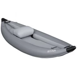 Second Gear WNC STAR Outlaw I Inflatable Kayak, Grey
