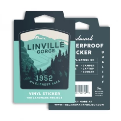 Second Gear WNC The Landmark Project Vinyl Sticker, Linville Gorge