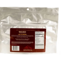Second Gear WNC Trailtopia Adventure Food, Pesto Pasta W/ Hemp Seed Protein, V, Serves 2