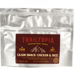 Second Gear WNC Camp Trailtopia Adventure Food Cajun Smack Chicken & Rice, GF, Serves 2