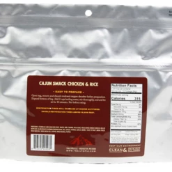 Second Gear WNC Camp Trailtopia Adventure Food Cajun Smack Chicken & Rice, GF, Serves 2