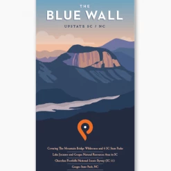 Second Gear WNC Pisgah Map Company The Blue Wall Map