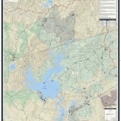 Second Gear WNC Pisgah Map Company The Blue Wall Map