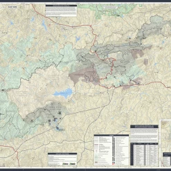 Second Gear WNC Pisgah Map Company The Blue Wall Map