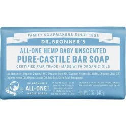 Second Gear WNC More Dr Bronners Castile Bar Soap, Baby Unscented
