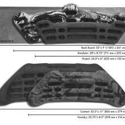 Second Gear WNC Metolius The Project Training Board, Blue/White Swirl Climb
