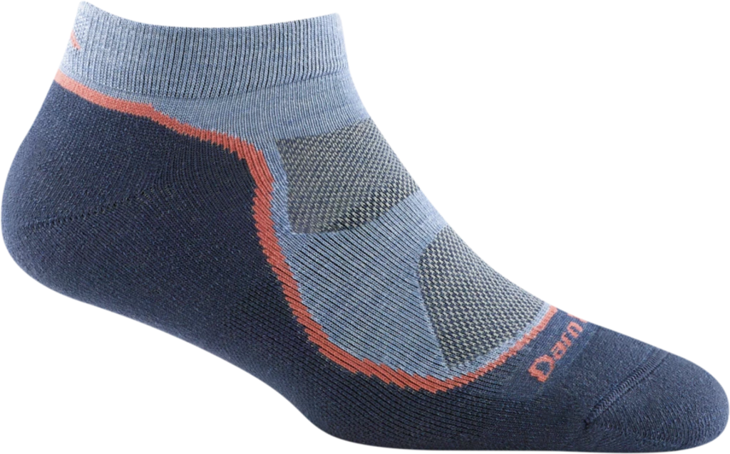 Second Gear WNC Darn Tough Light Hiker No Show Lightweight Hiking Sock, Denim, Women's S / SKU 1986