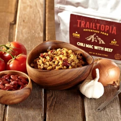 Second Gear WNC Camp Trailtopia Adventure Food Chili Mac W/ Beef, 2 Servings