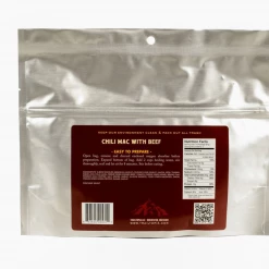 Second Gear WNC Camp Trailtopia Adventure Food Chili Mac W/ Beef, 2 Servings