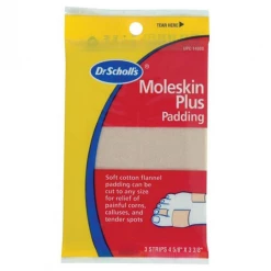 Second Gear WNC Dr Scholl's Moleskin Plus Padding 4 1/8 X 3 3/8" (3PK) Women