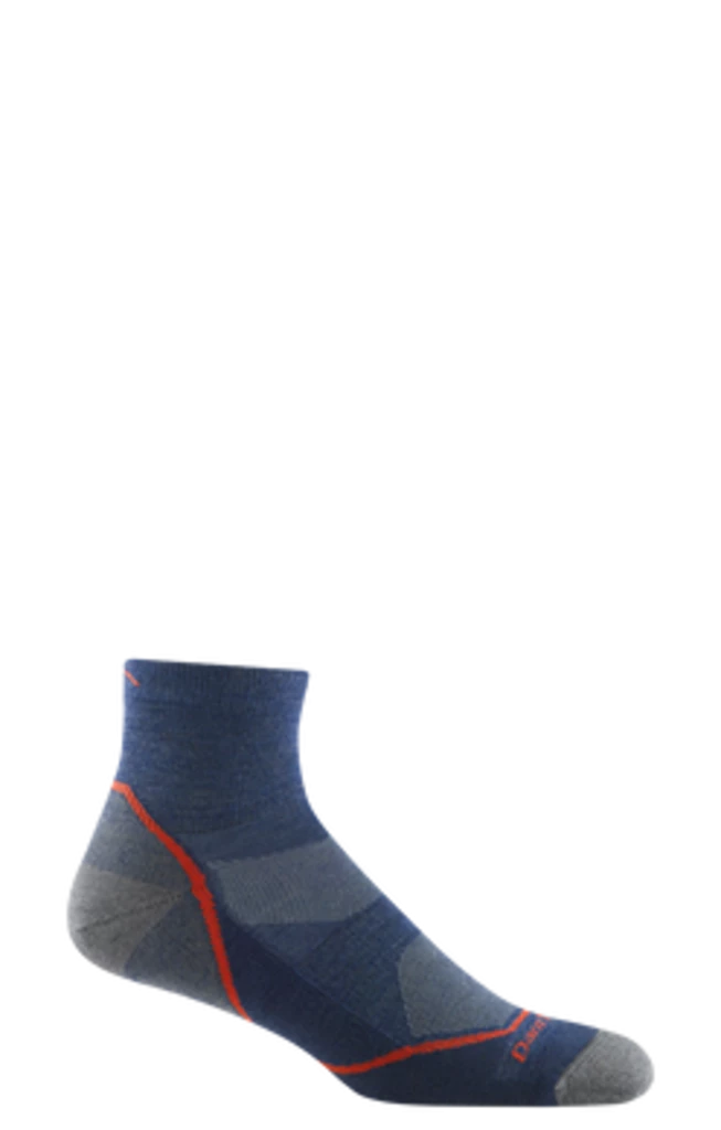 Second Gear WNC Women Darn Tough 1/4 Light Hiker With Cushion, Denim, Men's L / Style 1991