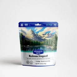 Second Gear WNC Camp Backpacker's Pantry Mushroom Stroganoff, 2 Servings, (V)