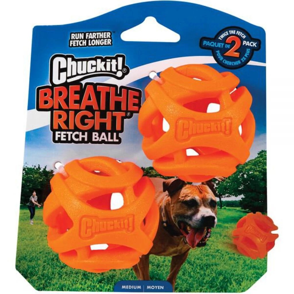 Second Gear WNC More Chuck It Breathe Right Fetch Balls, 2 Pk