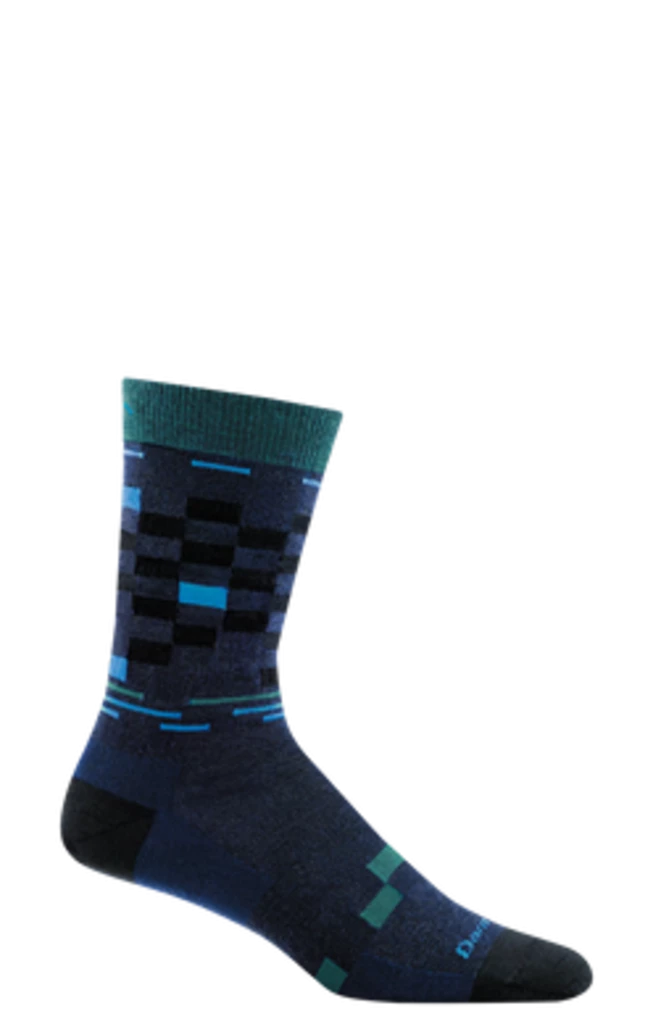 Second Gear WNC Women Darn Tough Derby Crew Lightweight Socks, Denim, Men's XL / Style 6020