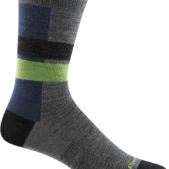 Second Gear WNC Women Darn Tough Eclipse Crew Lightweight Socks, Gray, Men's XL / Style 6028