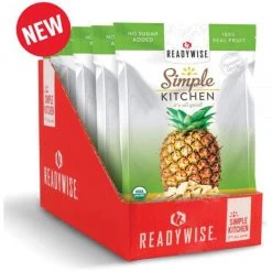 Second Gear WNC ReadyWise Freeze-Dried Organic Pineapples