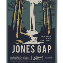 Second Gear WNC Landmark Jones Gap Poster (18"x24")