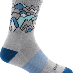 Second Gear WNC Darn Tough Zuni Coolmax Micro Crew Midweight With Cushion Socks, Light Gray, Women's M / Style 1957