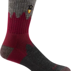 Second Gear WNC Darn Tough Number 2 Micro Crew Midweight With Cushion Socks, Burgundy, Men's XL / Style 1974