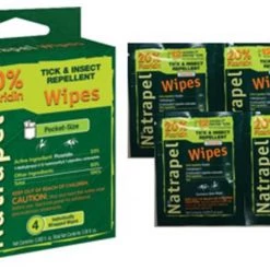 Second Gear WNC Natrapel Wipes Travel Pack, 4 Count