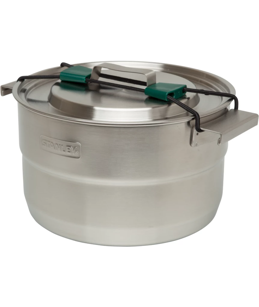 Second Gear WNC Stanley Full Kitchen Base Camp Cook Set, 3.7qt, Stainless Steel