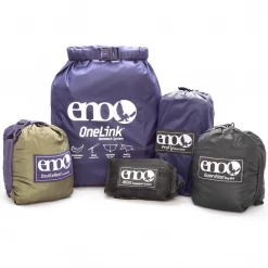 Second Gear WNC ENO OneLink Hammock System, Navy/Olive Camp