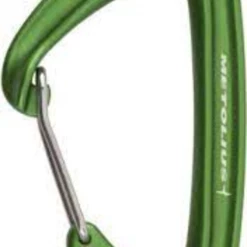 Second Gear WNC Metolius Bravo II Wiregate Carabiner, Green Climb