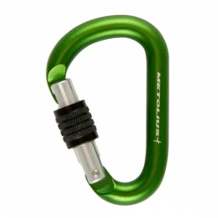 Second Gear WNC Climb Metolius Element Locking Carabiner, Green