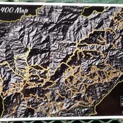Second Gear WNC Pisgah 400 Miler Scratch Off Map More