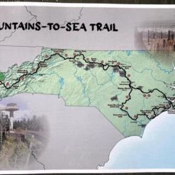 Second Gear WNC MST Trail Scratch Off Map