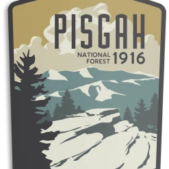 Second Gear WNC The Landmark Project Vinyl Sticker, Pisgah Forest