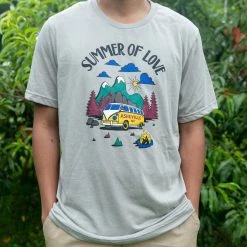 Second Gear WNC Menottees Summer Of Love Tee, Grey, 2XL