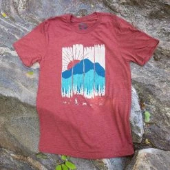 Second Gear WNC Menottees Day Ridge Tee, Rusty Red, M