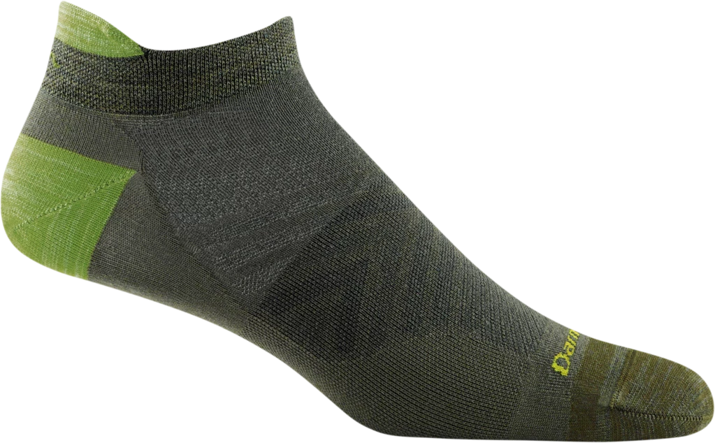 Second Gear WNC Women Darn Tough 1/4 Ultra-lightweight Running Socks, Fatigue, Men's XL / SKU 1033