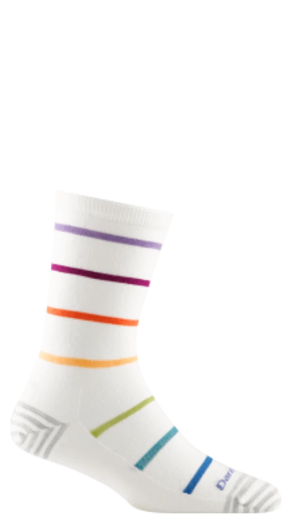 Second Gear WNC Darn Tough Offline Crew Lightweight Sock, White, Women's M / Style 6075