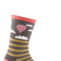 Second Gear WNC Darn Tough Animal Haus Crew Lightweight Sock, Morel, Women's L / Style 6037