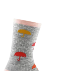 Second Gear WNC Darn Tough Umbrellas Crew Lightweight Sock, Gray, Women's M / Style 6053