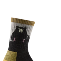 Second Gear WNC Darn Tough Bear Town Micro Crew Lightweight W/ Cushion Sock, Oatmeal, Women's L / Style 1970