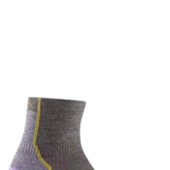 Second Gear WNC Darn Tough Hiker 1/4 Midweight W/ Cushion Sock, Taupe, Women's L / Style 1958